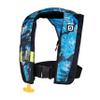 BLUESTORM x Kryptek Stratus 35 Inflatable Life Jacket PFD for Adults (Obskura Litus Blue Camo) | US Coast Guard (USCG) Approved Automatic Self Inflating Life Vest Preserver with Manual Ripcord view 1