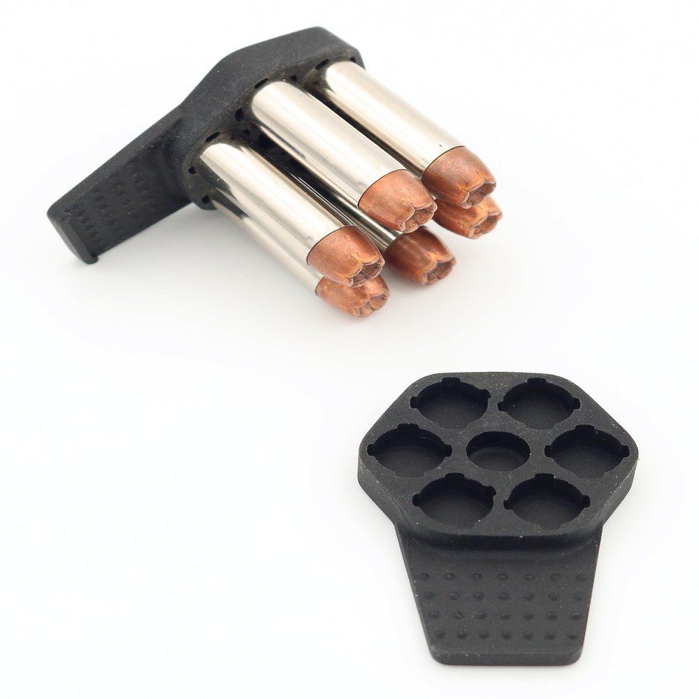 Zeta6 K-Clip EDC Speedloader for 38spl/357mag 6-Shot K-Frame Revolvers / 2-Pack
