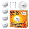 bA1 Gag Gifts Exploding Golf Ball - Set of 4 Prank Balls That Implode on Impact - Funny Joke Golf Gift - Comes w/ 4 Balls and 4 Tees view 1