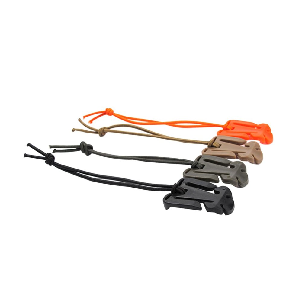 20pcs Storage Fixed Buckle Gear Clip Webbing Clip Accessories for Backpacks Storage Elastic Rope Backpack Webbing Attachments Triangular Elastic Rope Coil System Triangle