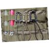 20pcs Storage Fixed Buckle Gear Clip Webbing Clip Accessories for Backpacks Storage Elastic Rope Backpack Webbing Attachments Triangular Elastic Rope Coil System Triangle view 4