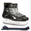 Botas - Largo 571 PRO - Men's Ice Hockey Skates | Made in Europe (Czech Republic) | Color: Black, Size Adult 10 Bundle with Skate Guards view 1