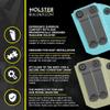 HolsterBuilder Ambidextrous IWB/OWB Carbon Fiber Magazine Holster - Convenient Concealment Holster with Mag Pouch - Accessory for Men & Women - Sig 228 (228/229/ 229RX) BR view 3