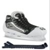 Botas - Goalie PRO - Men's Ice Hockey Skates | Made in Europe (Czech Republic) | Color: Black with White, Size Adult 7 Bundle with Skate Guards view 1