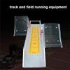 Track Field Starting Block, Lightweight Aluminum Track Starting Block with Non-Slip Pad and Standard Card Ruler, Multifunctional Adjustable Angle Track Field Booster, for School Training view 2