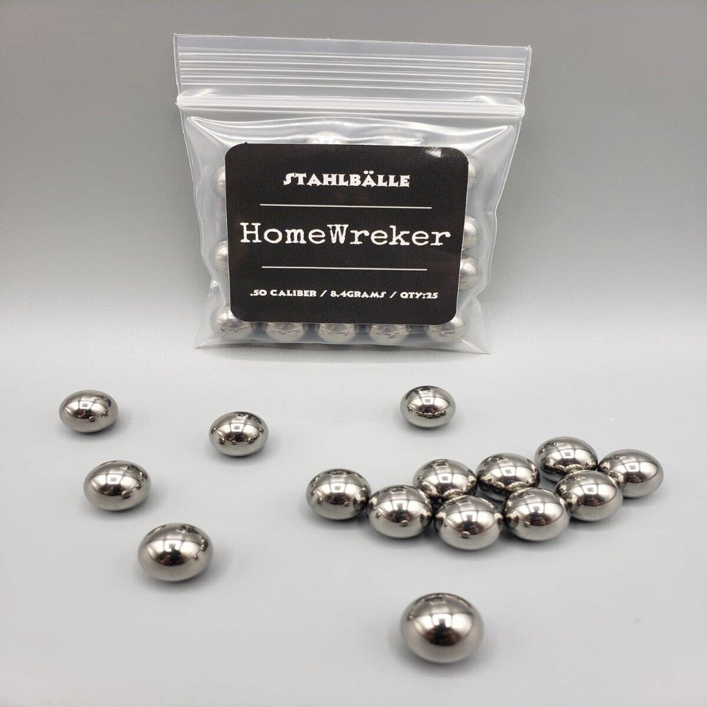 HOMEWREKER STAHLBALLE .68 Cal Less LETAHL Kinetic Impact PROJECTILES HDR68 M17 FSC
