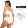 RHYFF Womens Underwear Cotton Hipster Panties Lace Soft Bikini Panty Ladies Stretch Full Briefs 5 Pack S-XL(R6004M-White) view 3