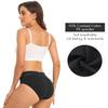 RHYFF Womens Underwear Cotton Hipster Panties Lace Soft Bikini Panty Ladies Stretch Full Briefs 5 Pack S-XL(R6004L-BlackWhite) view 3