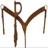Western Headstall Breast Collar Reins Set Leather Hand Carved Tooled Equestrian Trail Horse Saddle Tack Set Full Cob Pony ST-HTS-047 (Full) view 1