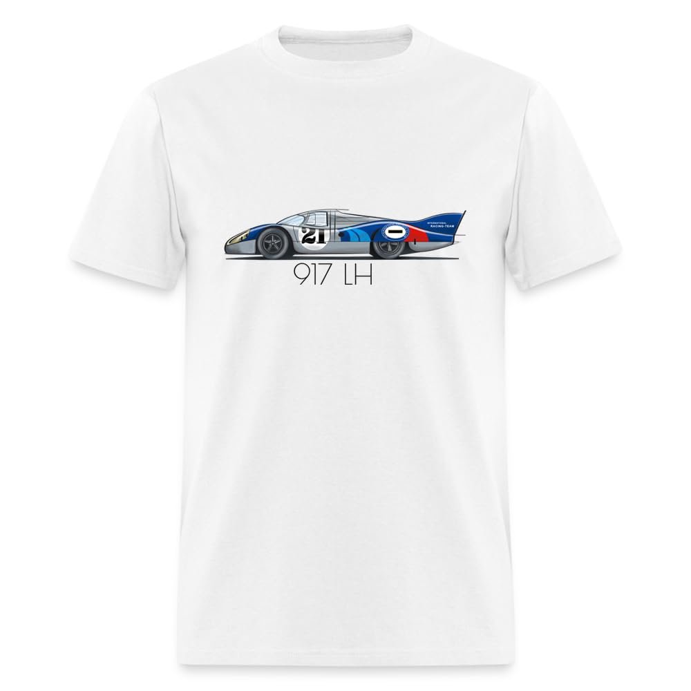 1970 Le Mans 917 LH Martini Racing Mens T-Shirt (X-Large, White)