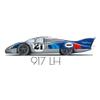 1970 Le Mans 917 LH Martini Racing Mens T-Shirt (Small, Light Blue) view 2