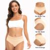 RHYFF Womens Underwear Cotton Hipster Panties Lace Soft Bikini Panty Ladies Stretch Full Briefs 5 Pack S-XL(R6004M-Skin) view 2