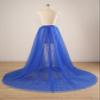 EllieWely Overskirt Short Front Long Back Party Tutu Tulle Skirt Royal Blue 3XL view 3
