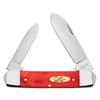 Case XX Pocket Knife CANOE - DARK RED BONE Item #10765-62131 SS - Length Closed: 3 5/8Inches view 1