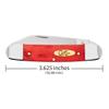 Case XX Pocket Knife CANOE - DARK RED BONE Item #10765-62131 SS - Length Closed: 3 5/8Inches view 2