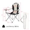 Folding Camping Chairs for Adults Fold Up Camp Chairs Lawn Chair with Cup Holder and Outside Bag,Lightweight Portable Outdoor Chair for Beach Patio Hiking Fishing Spectator,330 Lbs Load Capacity,Black view 3