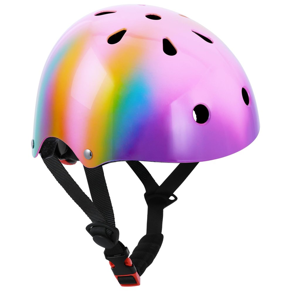 DINILEMU Kids Bike Helmet Color Gradient Toddler Youth Helmet for Kids Ages 3-5 5-8-14 Girls Boys Toddler Skateboard Helmet Protective Gear for Sports Bicycle Roller Skating Scooter
