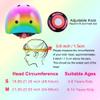 DINILEMU Kids Bike Helmet Color Gradient Toddler Youth Helmet for Kids Ages 3-5 5-8-14 Girls Boys Toddler Skateboard Helmet Protective Gear for Sports Bicycle Roller Skating Scooter view 4