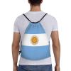 Argentina Drawstring Backpack Yoga Beach Sackpack Lightweight Gym Sports String Argentinean Bag Outdoor Decor S view 2
