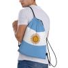 Argentina Drawstring Backpack Yoga Beach Sackpack Lightweight Gym Sports String Argentinean Bag Outdoor Decor S view 3