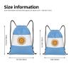 Argentina Drawstring Backpack Yoga Beach Sackpack Lightweight Gym Sports String Argentinean Bag Outdoor Decor S view 4