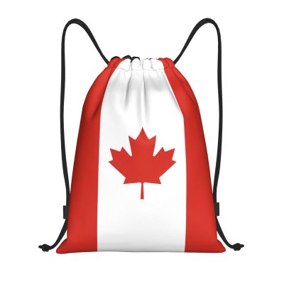 Canada Drawstring Backpack Yoga Beach Sackpack Lightweight Gym Sports String Canadians Bag Outdoor Decor S