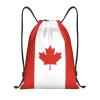 Canada Drawstring Backpack Yoga Beach Sackpack Lightweight Gym Sports String Canadians Bag Outdoor Decor S view 1