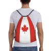 Canada Drawstring Backpack Yoga Beach Sackpack Lightweight Gym Sports String Canadians Bag Outdoor Decor S view 2