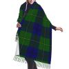 LMNSWDA Johnstone tartan blue green plaid Women's Fashion Cashmere Feel with Tassel Large scarf warm party shawl Wraps view 1