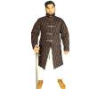Gambeson Thick Padded & Quilted Medieval coatumes for Renaissance Cosplay Contrast Color Quilting Old era Armor Brown