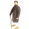 Gambeson Thick Padded & Quilted Medieval coatumes for Renaissance Cosplay Contrast Color Quilting Old era Armor Brown view 2
