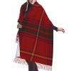 LMNSWDA County Galway Irish Tartan Women's Fashion Cashmere Feel with Tassel Large scarf warm party shawl Wraps view 1