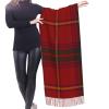 LMNSWDA County Galway Irish Tartan Women's Fashion Cashmere Feel with Tassel Large scarf warm party shawl Wraps view 2