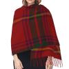LMNSWDA County Galway Irish Tartan Women's Fashion Cashmere Feel with Tassel Large scarf warm party shawl Wraps view 4