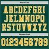 Custom Practice Football Jersey Uniform, Dark Green and Gold White, Personalize Stitched Printed Name and Number, Fans Gift for Men Women Youth view 3