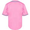 Phoneutrix Blank Plain Hip Hop Hipster Baseball Jersey Button Down Shirts Sports Uniforms Men Women Jersey (Pink-b, Large) view 3
