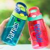 Personalized Water Bottles for Kids, 16 oz Custom Name Water Bottle With Straw Customized Reusable Waterbottle Gifts for Kids School Girls Boys Men Women view 3