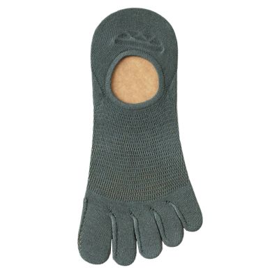 Yizelli 3 Pairs Solid Color Toe Socks for Men Breathable Thin Invisible Five Finger Socks for Spring Summer (Matcha Green)