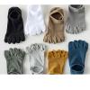 Yizelli 3 Pairs Solid Color Toe Socks for Men Breathable Thin Invisible Five Finger Socks for Spring Summer (Matcha Green) view 3