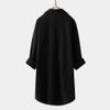 ZYXTIM Button Down Shirts for Women Linen Cotton Lightweight Oversized Loose Work Shirts Fall Beachwear Bathing Suit Cover Up Black view 3