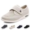 bumuam Lightweight Walking Sneakers,Casual Adjustable Walking Shoes Wide Shoes with 3 Pairs Insoles Replacement for Elderly Diabetic Edema Swollen Feet Men 4.5/Women 5.5 view 1