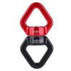QANYEGN Swing Swivels, Double Ended Swivels Eye Hook, Rotational Device Hanging Ary for Hanging Hammock, Aerial Dance(red black) view 1