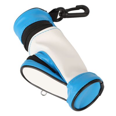 OUKENS Golf Ball Holder Bag, PU Leather Large Capacity Portable Mini Pocket, Golf Ball Pouch Bag,Golf Ball Storage Bag Golf Accessories for Golfing Enthusiasts
