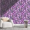 YANFENQI Papel para Pared Decorativo Pink Wall Contact Paper Geometric Wall Clings Easy to Clean (W) 118" X(H) 110" view 1
