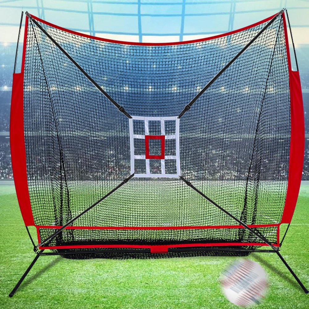 Grebest Adjustable Strike Zone Target for Baseball Net, Training Batting Net with 9 Pocket Softball Pitching Target Practice, Polyester, Baseball, Baseball and Softball Practice Net Systems