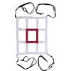 Grebest Adjustable Strike Zone Target for Baseball Net, Training Batting Net with 9 Pocket Softball Pitching Target Practice, Polyester, Baseball, Baseball and Softball Practice Net Systems view 2