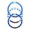 FOCO North Carolina Tar Heels NCAA 3 Pack Beaded Friendship Bracelet view 1