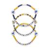 FOCO Unisex Adult NCAA College Team Logo Officially Licensed 3-Pack Beaded Friendship Bracelet, Gems view 1