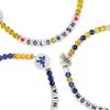FOCO Unisex Adult NCAA College Team Logo Officially Licensed 3-Pack Beaded Friendship Bracelet, Gems view 2