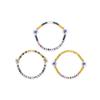 FOCO Unisex Adult NCAA College Team Logo Officially Licensed 3-Pack Beaded Friendship Bracelet, Gems view 3